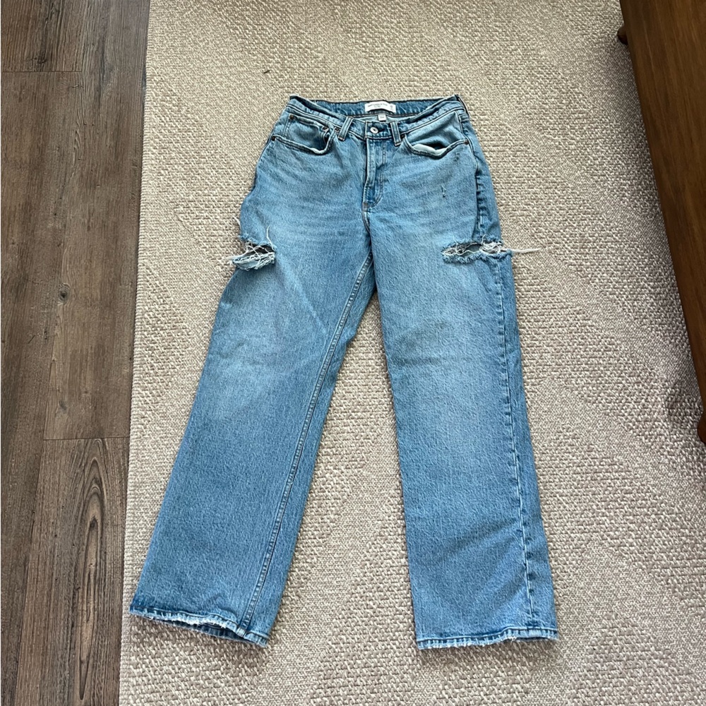 Abercrombie & Fitch Curve Love the baggy mid rise jeans - size 26 short